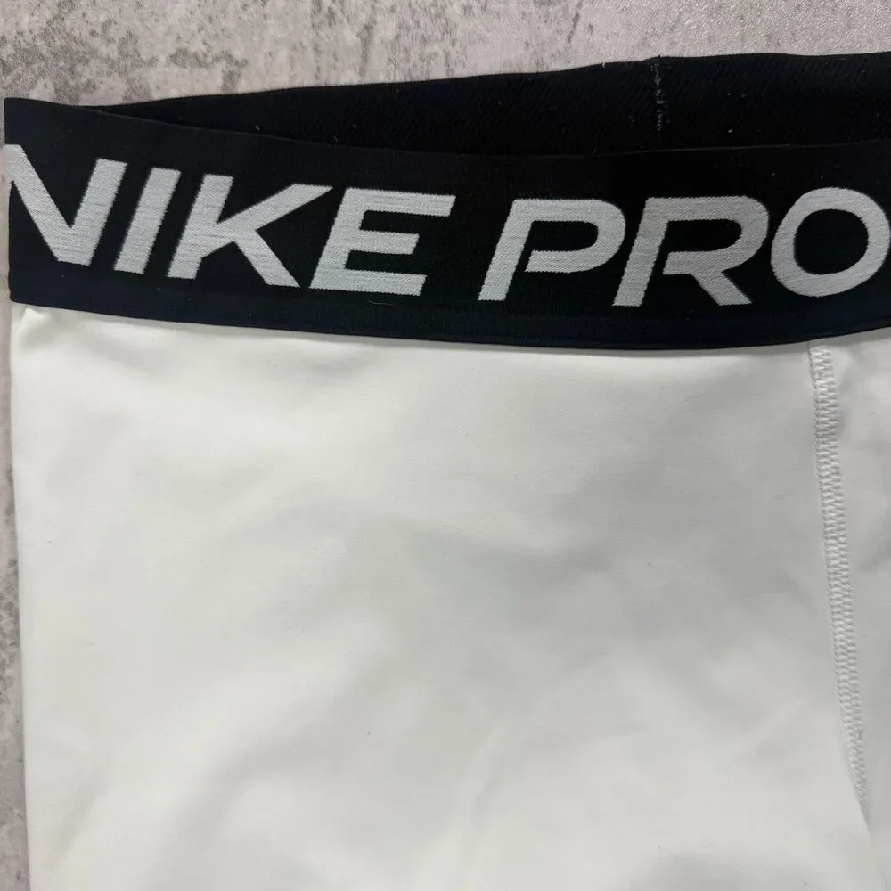 Nike Pro Dri-FIT Compression Shorts Large White